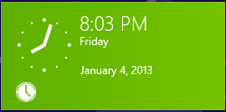 Windows 8 - Clock Live Tile - Asparion Clock