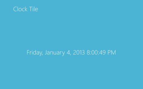 Windows 8 - Clock Live Tile - Clock Tile