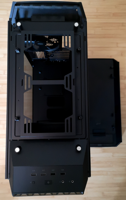 Removing the panels on the Cooler Master MasterCase MC600P