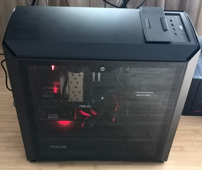 A PC built with Cooler Master MasterCase MC600P