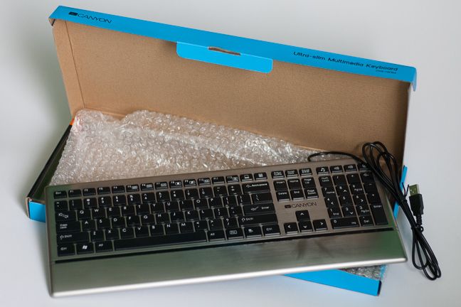 Canyon CNS-HKB4, ultra-slim, multimedia, keyboard