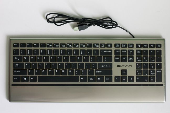 Canyon CNS-HKB4, ultra-slim, multimedia, keyboard