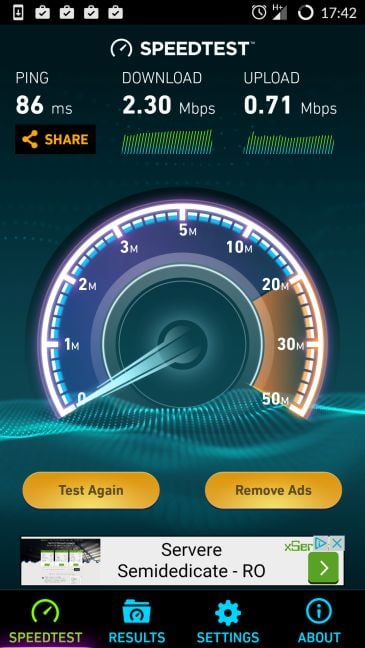 Android, internet, connection, test, speed, measure, download, upload