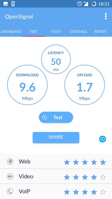 Android, internet, connection, test, speed, measure, download, upload