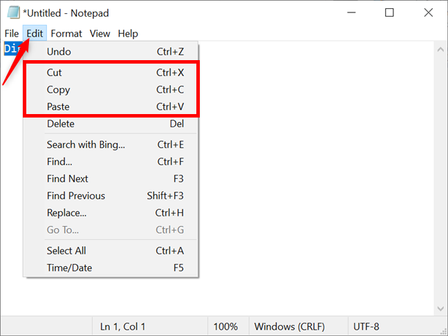 keyboard shortcut for paste with replace