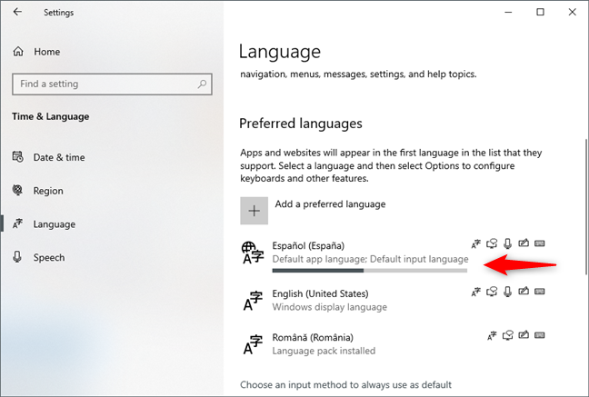 The new language is being installed