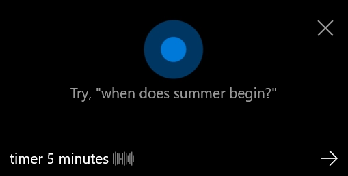 Set a timer with one voice command