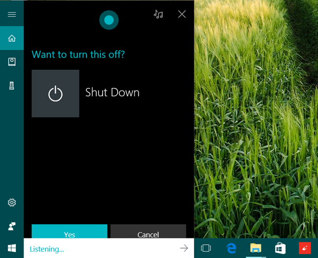 Cortana, questions, commands, Windows 10