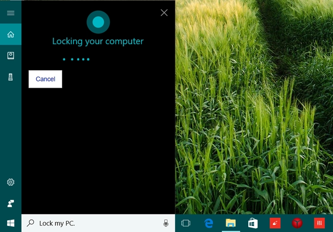 Cortana, Windows 10
