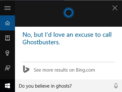 Cortana, fun, questions, commands, Windows 10