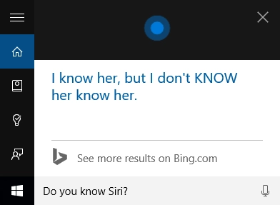 Cortana, fun, questions, commands, Windows 10