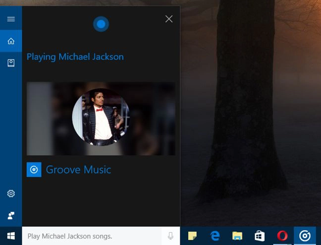 Cortana, Windows 10, Groove Music, play, songs, music