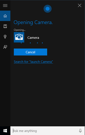 Cortana, Windows 10, interface, use, interact, can, do