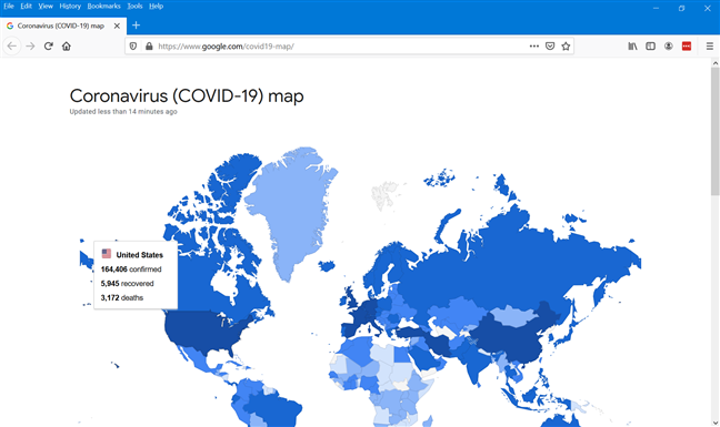 Get statistics from Google