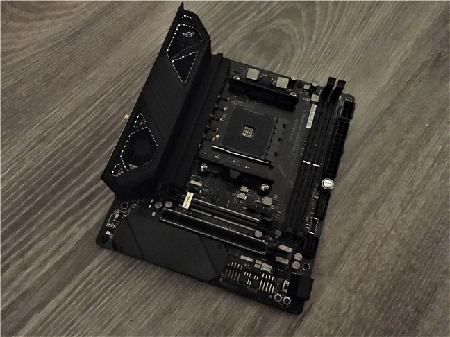 A view of the ASUS ROG Crosshair VIII Impact