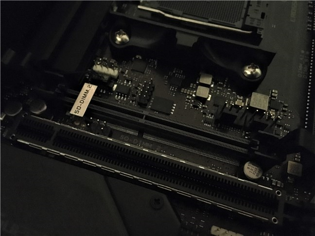 ASUS ROG Crosshair VIII Impact: The GPU slot is reinforced with metal