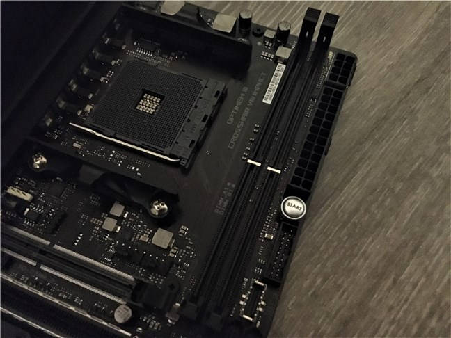 ASUS ROG Crosshair VIII Impact: There are 2 DIMM slots