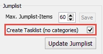 Jumplist Launcher, custom, jumplist, taksbar, Windows