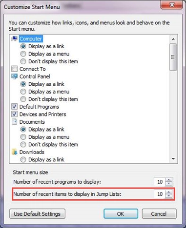 Jumplist Launcher, custom, jumplist, taksbar, Windows
