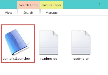 Jumplist Launcher, custom, jumplist, taksbar, Windows