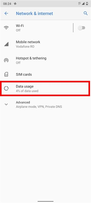 Access Data usage