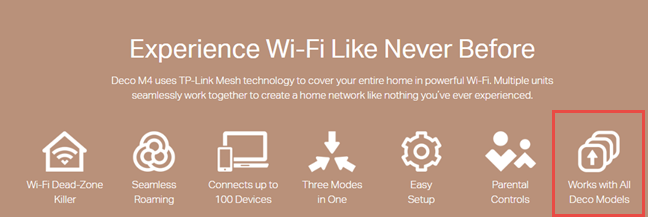 TP-Link Deco M4 is going to work with all Deco models
