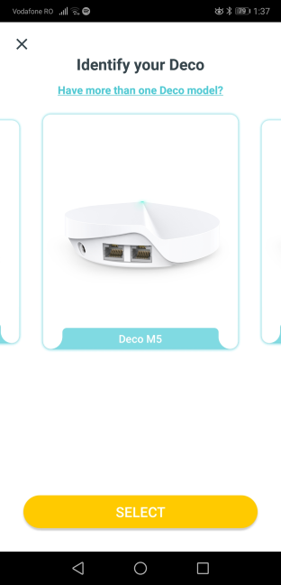 The TP-Link Deco mobile app