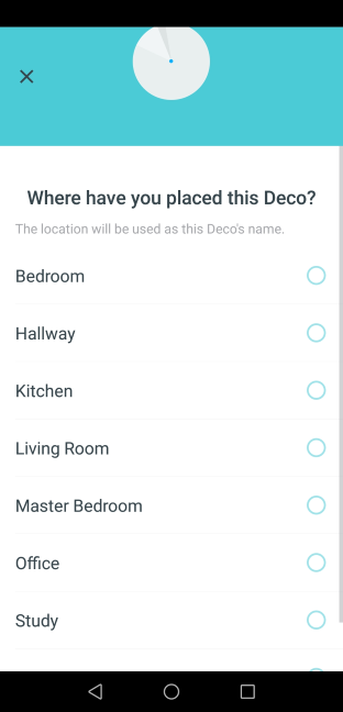 Setting the location of the TP-Link Deco M5