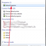 Windows 7, programs, defaults, file extensions, protocols, Default Programs