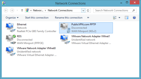 Windows 8, Windows 8.1, VPN, Network, Connection, delete, remove, PPPOE