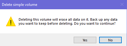 Windows, delete, partition