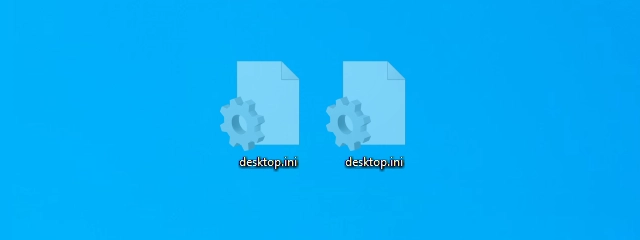 Desktop.ini - What is this file? Why are there two of them on my desktop?