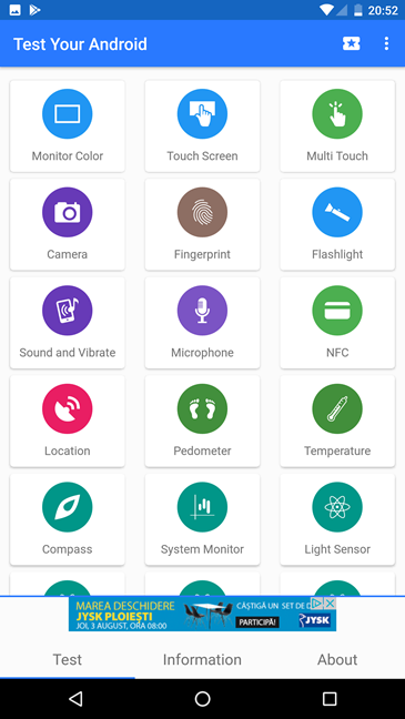 Android, diagnose, health, device, smartphone, tablet