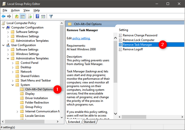 cara enable Employment Manager win7