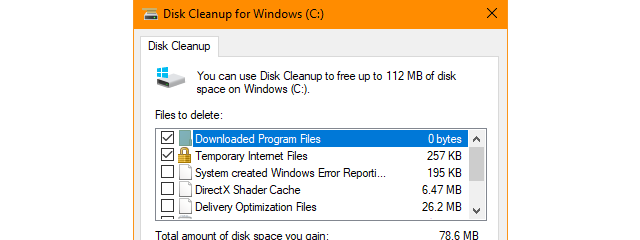 How to free up wasted space with Disk Cleanup, in Windows