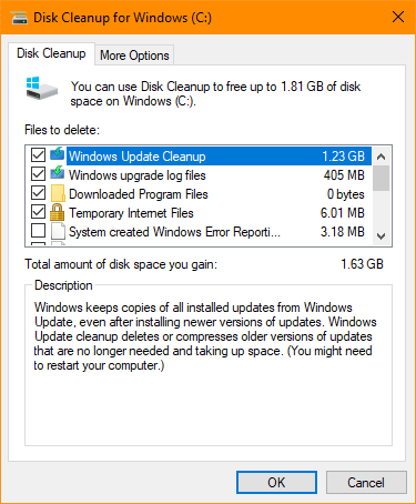 Disk Cleanup, cleanmgr.exe, Windows