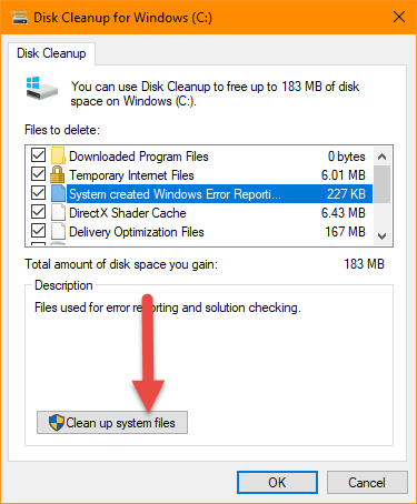 Disk Cleanup, cleanmgr.exe, Windows