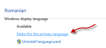 Windows 8 - Display Language