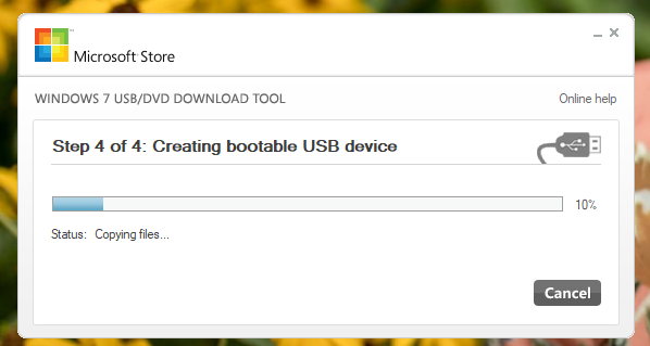 Creating bootable USB device