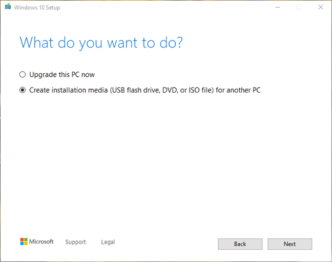 Windows 10 Media Creation Tool