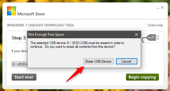 Erase USB Device