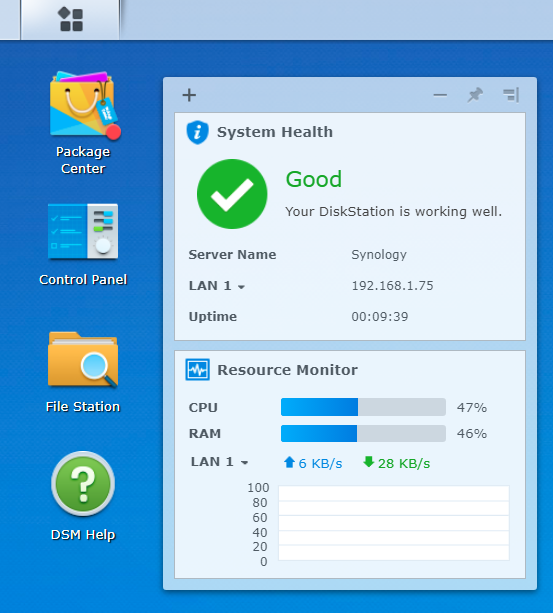 The DiskStation Manager (DSM)