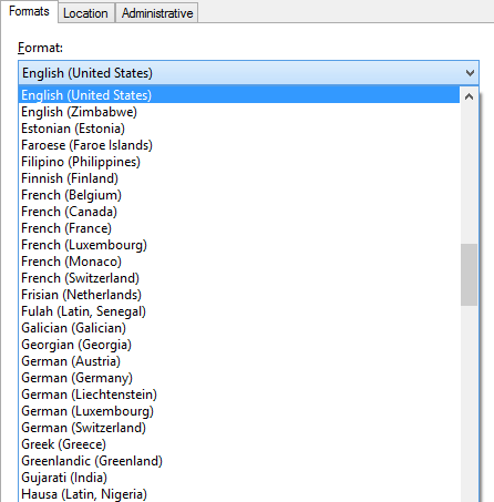 Dates, Times & Currency Settings, Windows 7, Windows 8