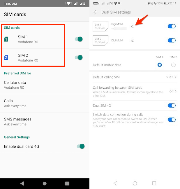 How To Change Dual Sim Settings On Android All You Need To Know Digital Citizen