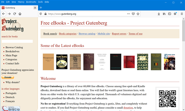 Project Gutenberg focuses on older material with expired U.S. copyright
