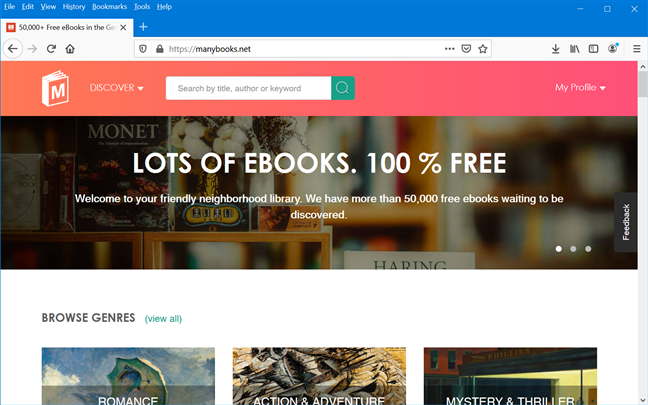 ManyBooks offers aspiring authors a comprehensive path to find readers