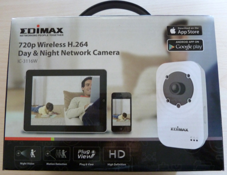 Edimax IC-3116W, camera, network, wireless, day, night, infrared