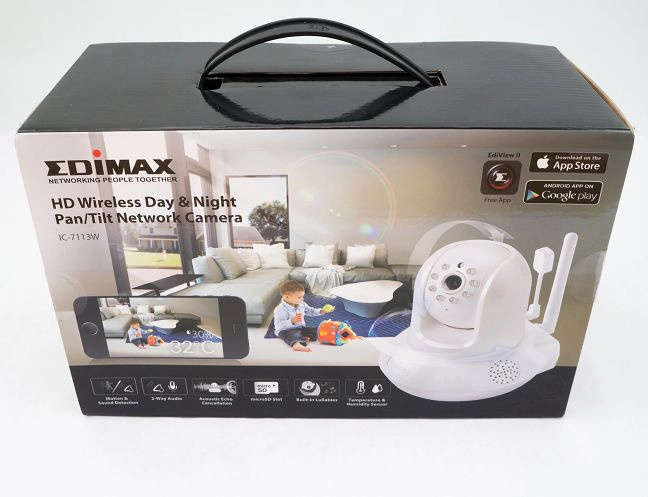 Edimax IC-7113W, Smart Network Camera, review, day, night, sensor, humidity, temperature