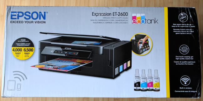tage tildeling Udfør Reviewing Epson Expression ET-2600 EcoTank All-in-One printer: The one  trick pony! | Digital Citizen
