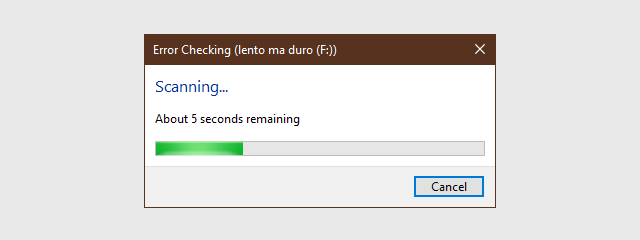 check hard drive for errors windows 10